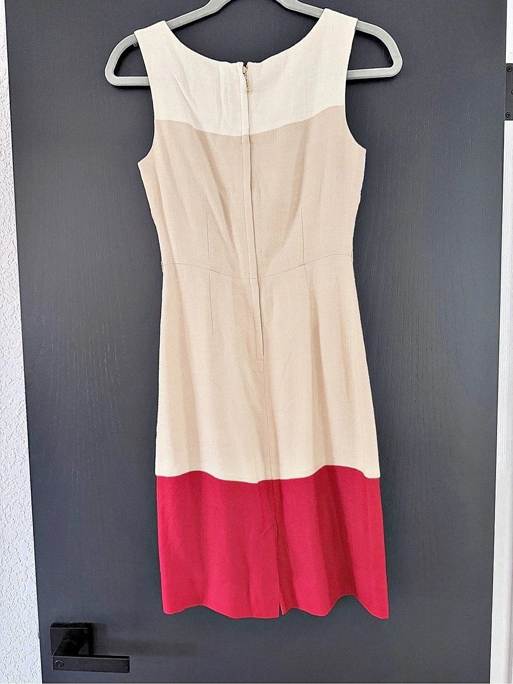 kate spade new york Color Block Midi Dress in Pink & Beige Size 00 Like New